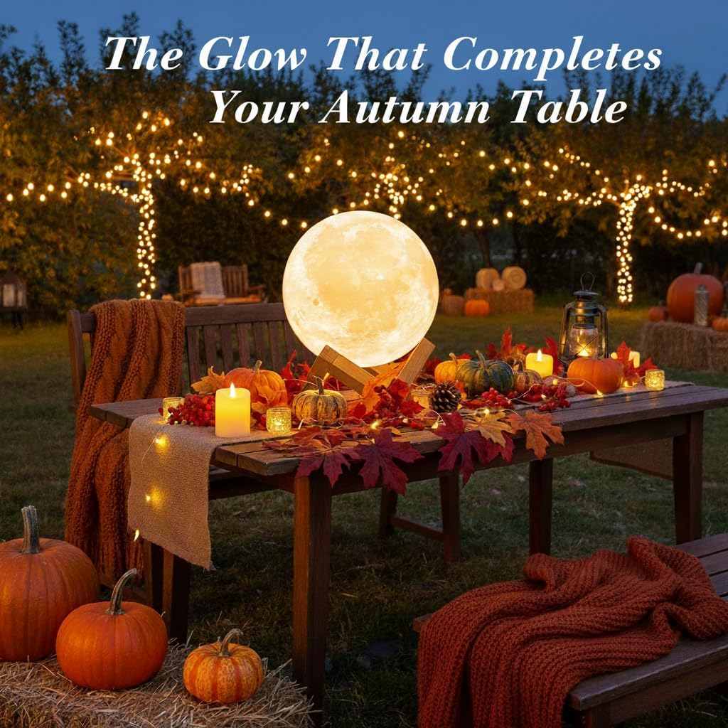 16-Color Lamp With Stand And Remote, Moon Lamp, LED Night Light With Dock, Creative Moon Light Uniq - Daily Wonder Store
