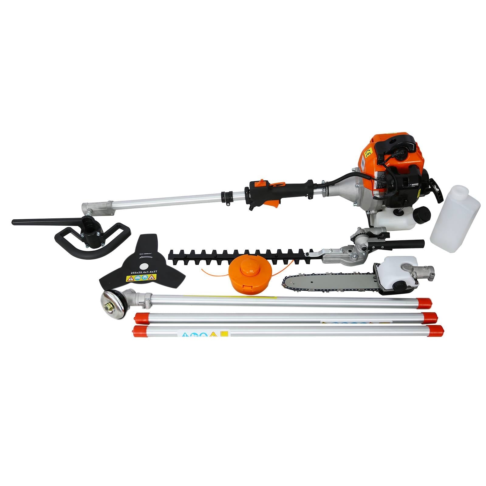 4 In 1 Multi-Functional Trimming Tool Garden Tool System With Gas Pole Saw Trimmer - Daily Wonder Store