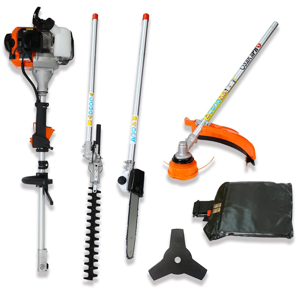 4 In 1 Multi-Functional Trimming Tool Garden Tool System With Gas Pole Saw Trimmer - Daily Wonder Store