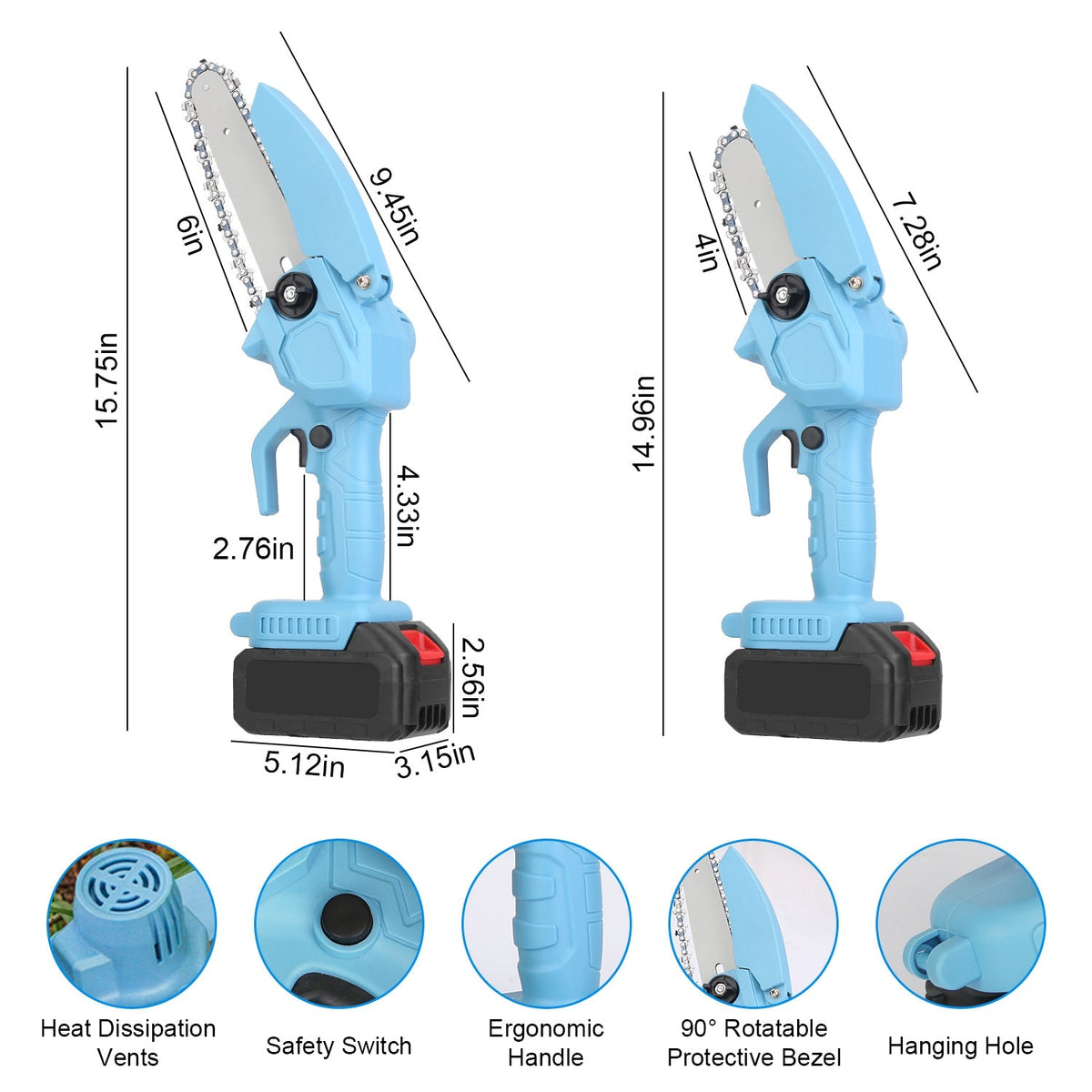 Mini 4-inch And 6-inch Chain Saws Will Not Be Shipped On Weekends - Daily Wonder Store