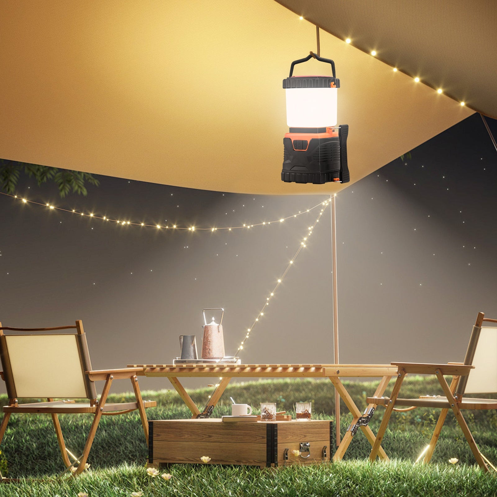 VEVOR LED Camping Lantern Battery Powered All-in-one For Exceptional Experience - Daily Wonder Store
